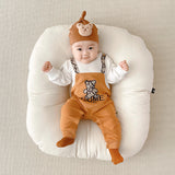 Baby Clothes Autumn New Baby Boy Clothes Bear Fake Two-Piece Long-Sleeved Baby Boy Romper Baby Onesie