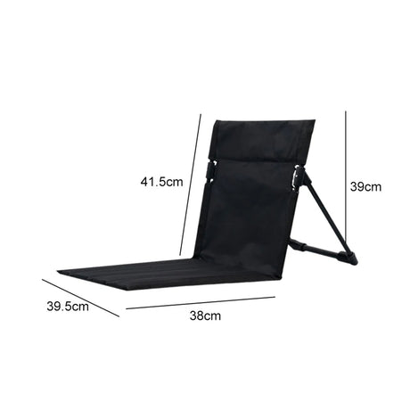 Foldable Camping Chair Outdoor Garden Park Single Lazy Chair Backrest Cushion Picnic Camping Folding Back Chair Beach Chairs - Emete store