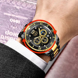 New Quartz Watch Men's Sports Waterproof Watch Multifunctional Chronograph - Emete store