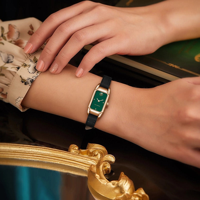 Women's Watch Brand Counter Brand Authentic Fashion Small Square Core Women's Watch Quartz Watch Popular - Emete store