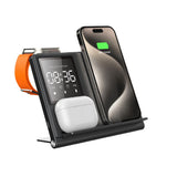 Trending Products Portable 5-in-1 Pixel Animation Foldable Wireless Charger Stand Pad for Mobile Phone Smart Watch Earphone - Emete store