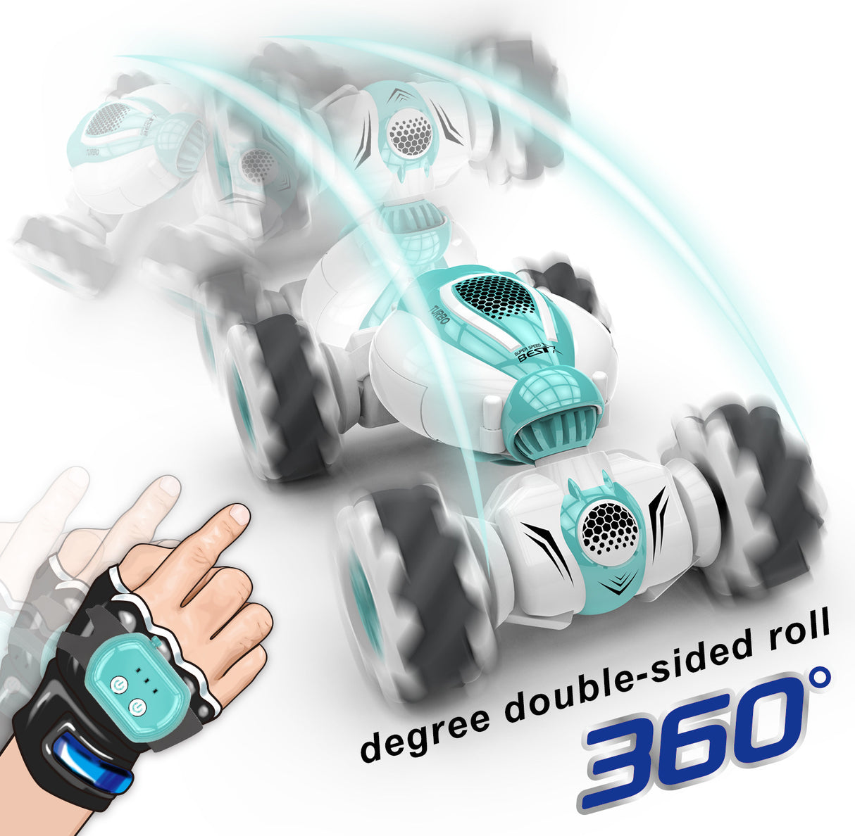 2.4G Gesture Sensing Remote Control Climbing Car Electric Lateral Deformation Twist Four-Wheel Drive Drift Stunt Car Toy Car