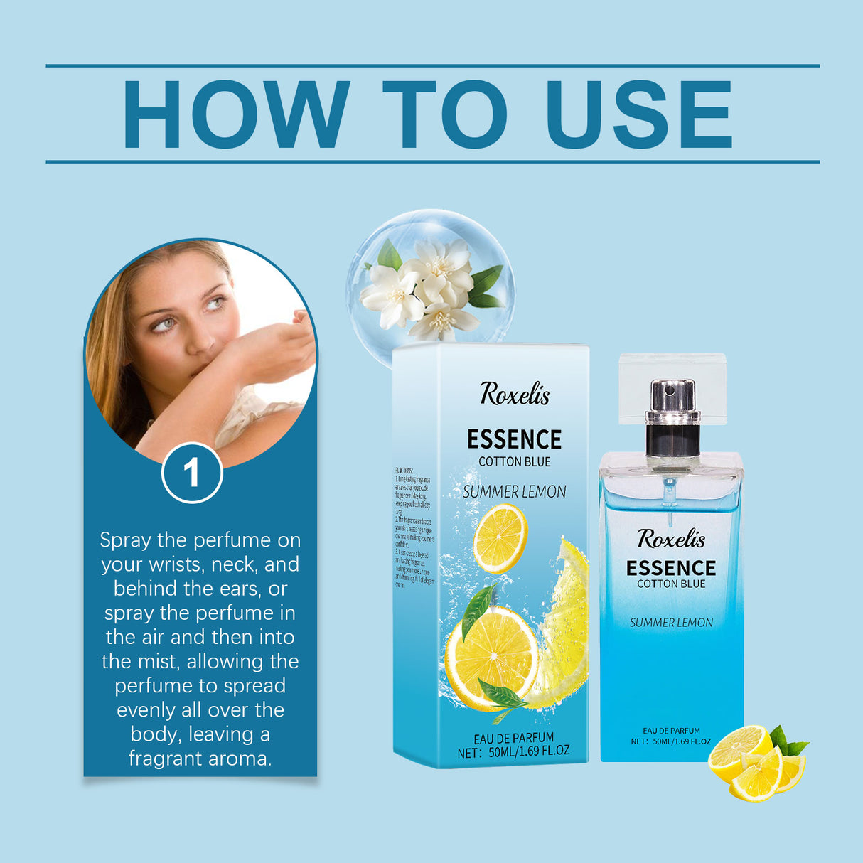 Summer Lemon Perfume Natural Fresh Lasting Bergamot Vibrant Bouquet Bouquet Light Fragrance Light Elegant Perfume - Emete store