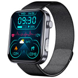 F300 smartwatch ECG electrocardiogram monitoring SOS fall alarm blood glucose and blood pressure watch HRV report - Emete store