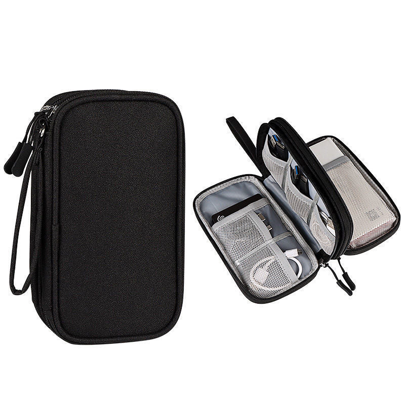 New Flat Digital Multifunctional Portable Travel Data Cable Storage Bag