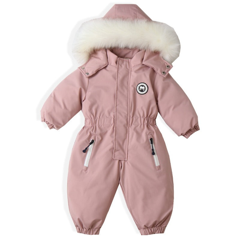 Baby Ski Suit One-Piece Suit Baby Climbing Suit Romper Winter New Children's One-Piece Suit - Emete Store