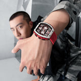 Men's multi-functional cool three eye shaking sonic explosive casual quartz wristwatch - Emete store