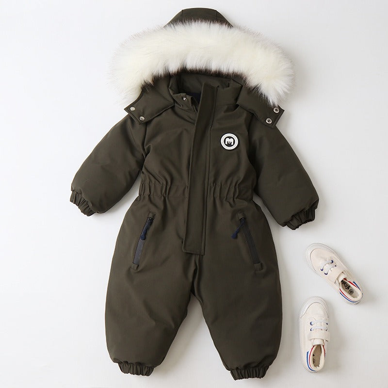 Baby Ski Suit One-Piece Suit Baby Climbing Suit Romper Winter New Children's One-Piece Suit - Emete Store