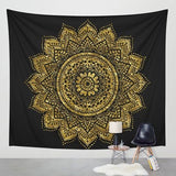 150*200cm  Mandala Tapestry Wall Hanging Witchcraft Hippie Beach Throw Rug Moon Travel Boho Bohemian Home Art Psychedelic Tapestries Decor