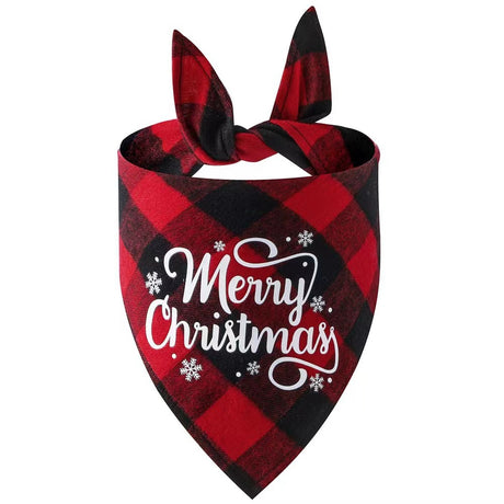 Christmas Day Border Protection Pet Small, Medium, and Large Dogs, Dogs, Cats, Teddy Triangular Towels, Water Jars - Emete store