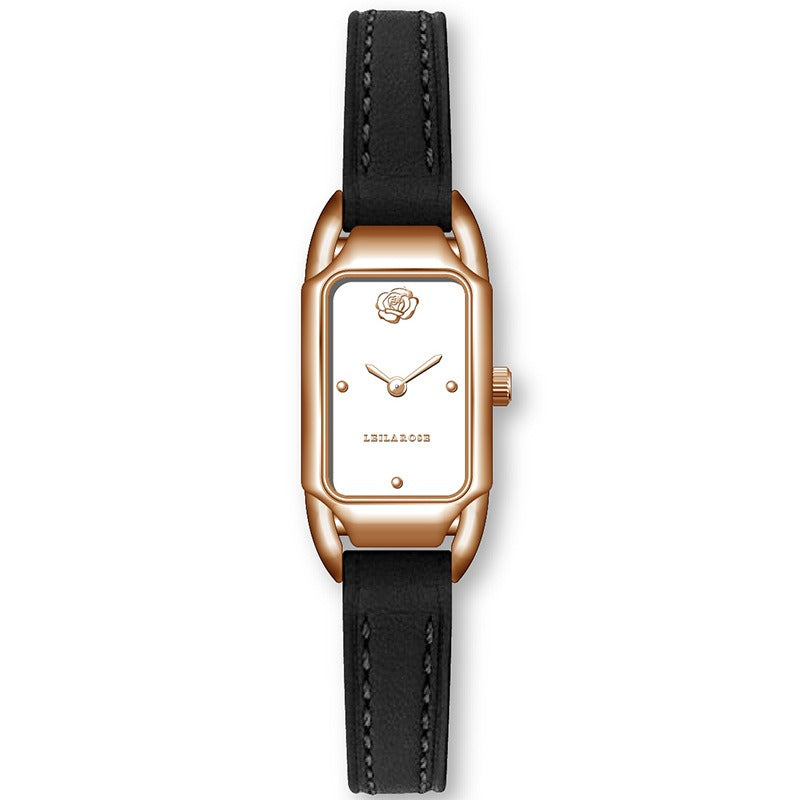 Women's Watch Brand Counter Brand Authentic Fashion Small Square Core Women's Watch Quartz Watch Popular - Emete store