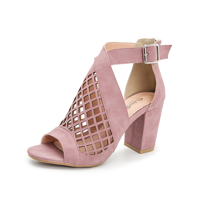 Women's Chunky High Heels - Emete Store