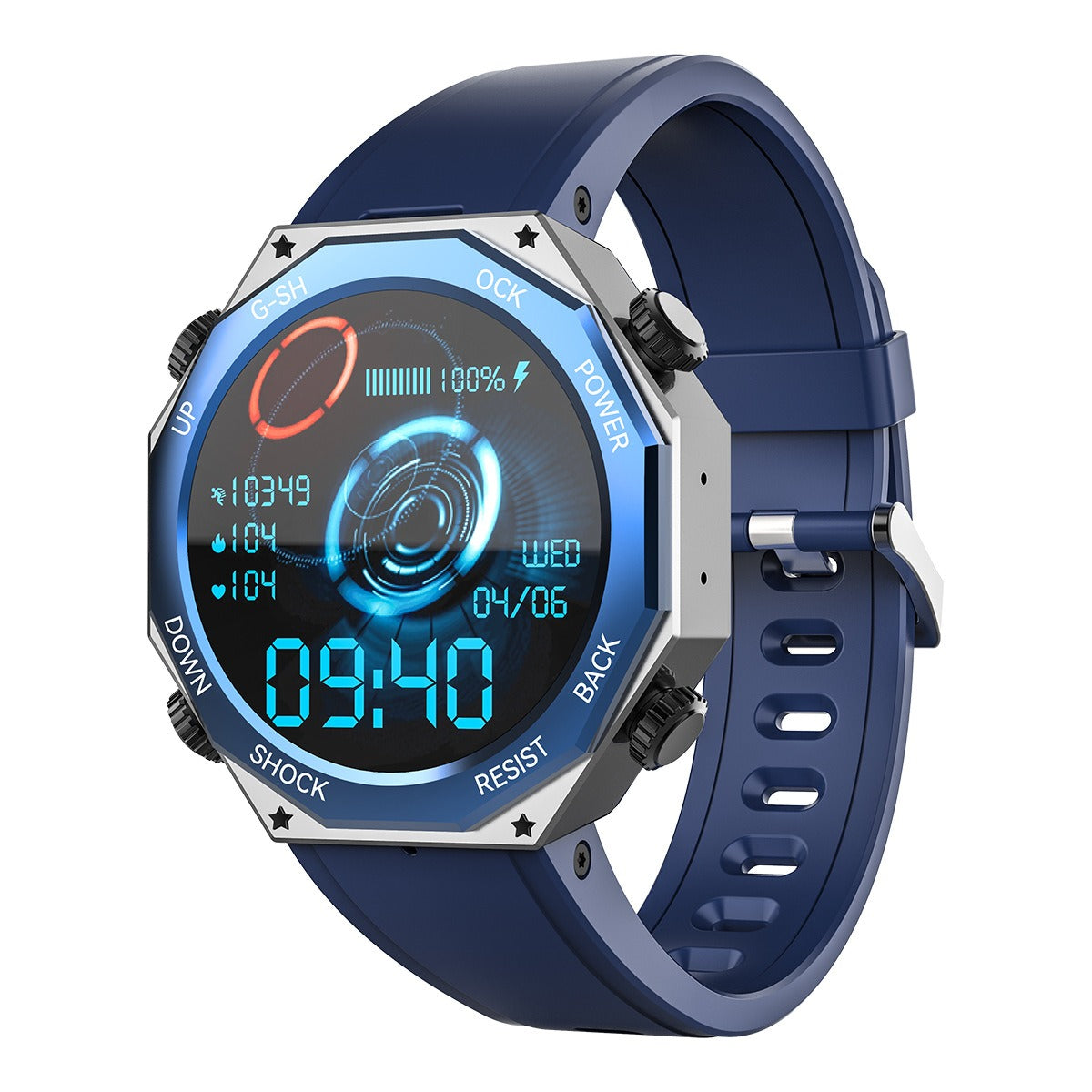 M1 Rugged Sports Smart Watch 1.45 inch 600mAH Outdoor Sports 5ATM Waterproof - Emete store