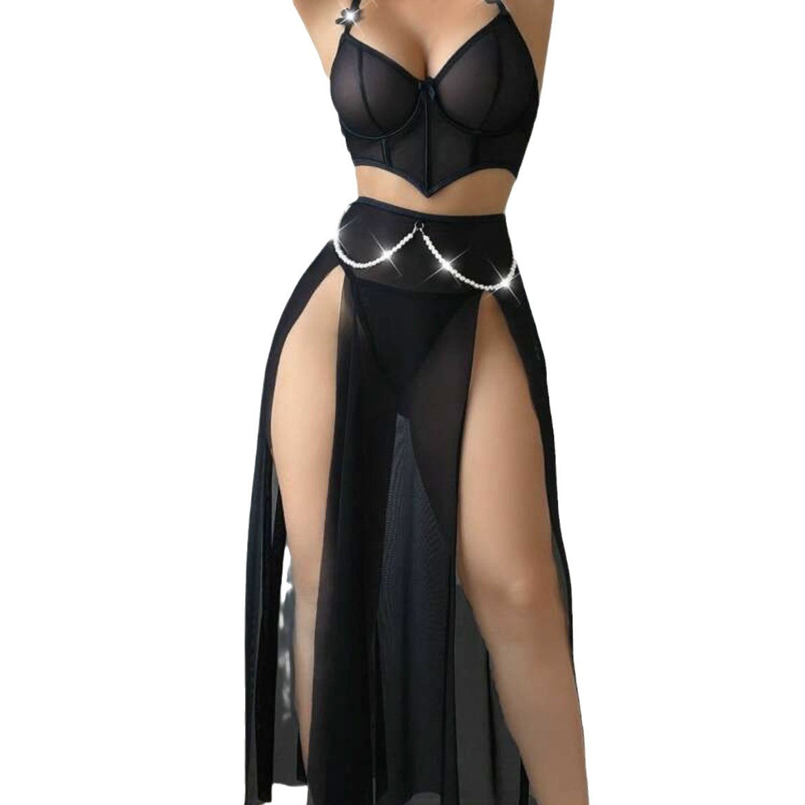 Best Online Shop in Australia - Sexy Transparent Mesh Nightgown - Emete store