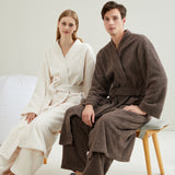 Couple pajamas flannel casual European and American loose bathrobe nightgown