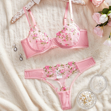 Melbourne Australia Shopping - Sheer Mesh Sexy Lingerie Set - Emete store
