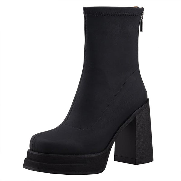 Elastic Thick Heel Ankle Boots eprolo