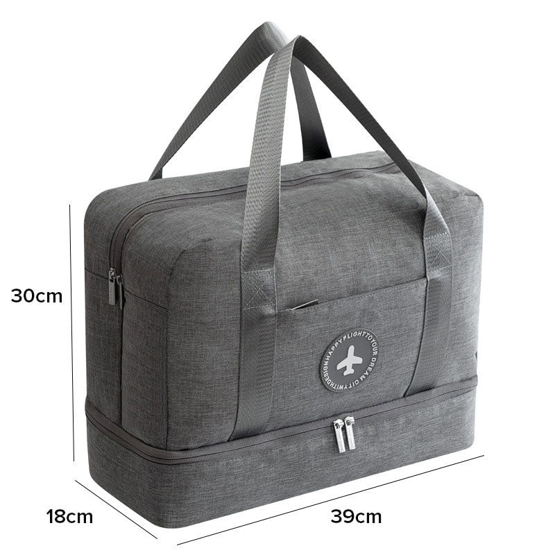 Portable Travel Bag Waterproof Travel Accessories Multifunctional Dry Wet Separation Storage Bag Soft Travel Duffle