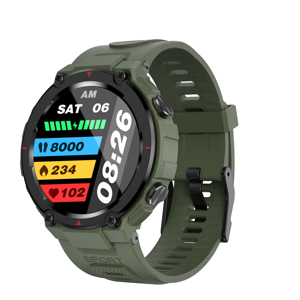 New Outdoor Sports Smart Watch 1.32 Inch HD Heart Rate Blood Oxygen GPS Beidou Triple Satellite Positioning