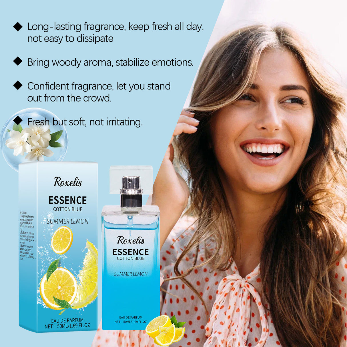 Summer Lemon Perfume Natural Fresh Lasting Bergamot Vibrant Bouquet Bouquet Light Fragrance Light Elegant Perfume - Emete store