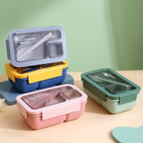 Portable hand-held lunch box with compartments microwaveable lunch box simple light meal lunch box