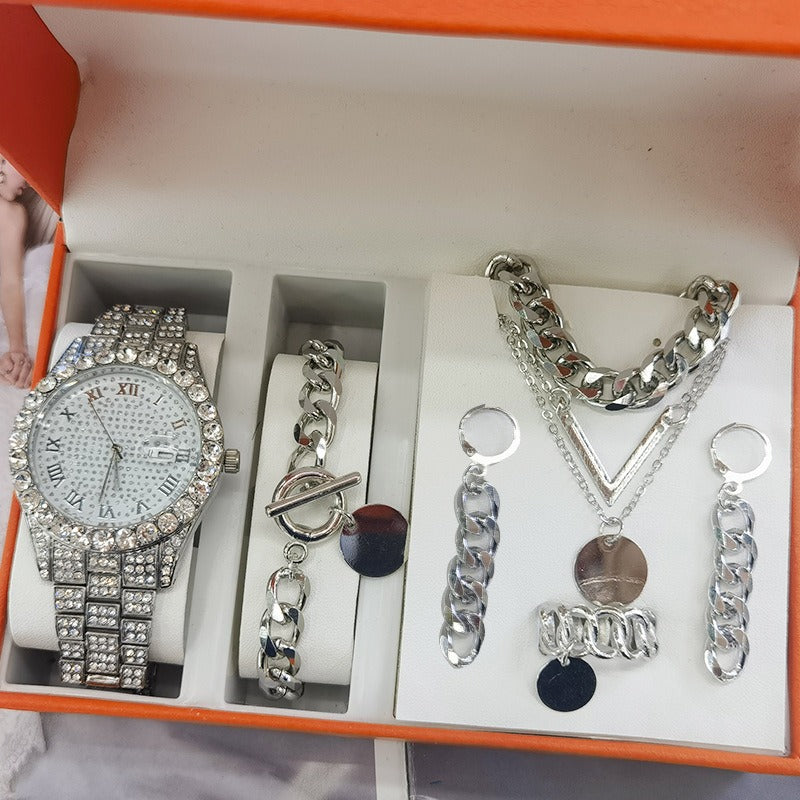 Women's Watch Jewelry 5-piece Set - Emete Store