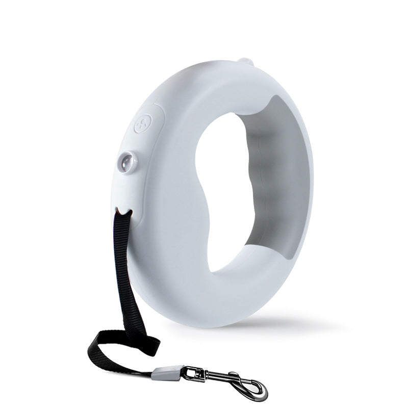 New LED Light Dog Rope Pet Automatic Retractable Leash Ring Luminous Dog Walking Rope Pet Supplies - Emete store