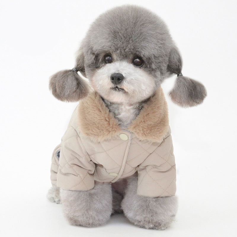 Winter New Pet Cotton Coat Dog Cotton Coat Dog Clothes Pet Clothes Dog Clothes Teddy Clothes - Emete Store