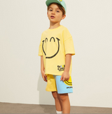 Children T shirt short sleeved color matching cotton children set