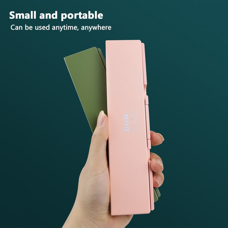 Mini Folding Keyboard Wireless Bluetooth-compatible Keyboard Foldable Keypad For Laptop Windows Android Tablet ipad Phone - Emete store