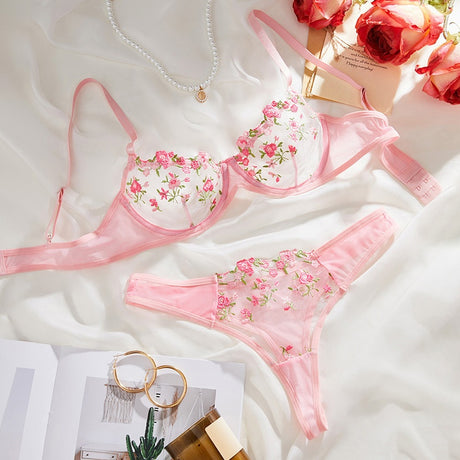 Melbourne Australia Shopping - Sheer Mesh Sexy Lingerie Set - Emete store