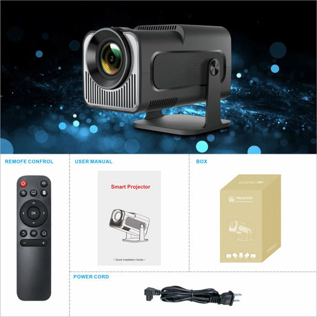 HY320 HD Projector 4K Short Focus Home Cinema Wall Projection - Emete store