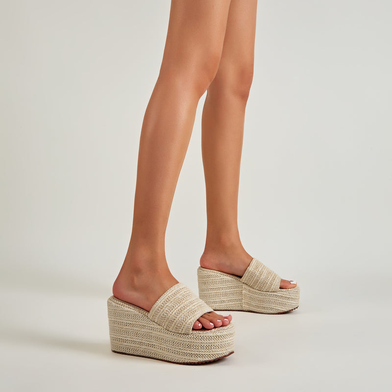 Muffin Bottom Wedge Slippers - Emete Store