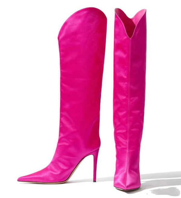 SilkThigh High Stiletto Boots eprolo