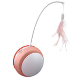 Funny Cat Toy Tumbler Swing Toys For Cats Kitten Interactive Balance Car Cat Chasing Toy Funny Sound And Light Feather Toy - Emete store