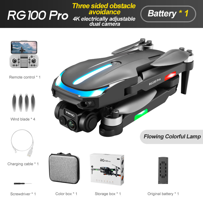 RG100PRO RC Drone - 4K HD Aerial Photography, Obstacle Avoidance - Emete Store