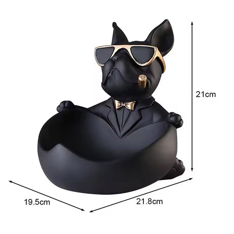 Cute French Bulldog Resin Figurine, Perfect for Table Decoration - Emete store
