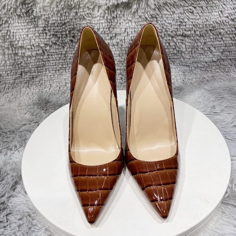 Crocodile Effect High Heel Pumps - Emete Store