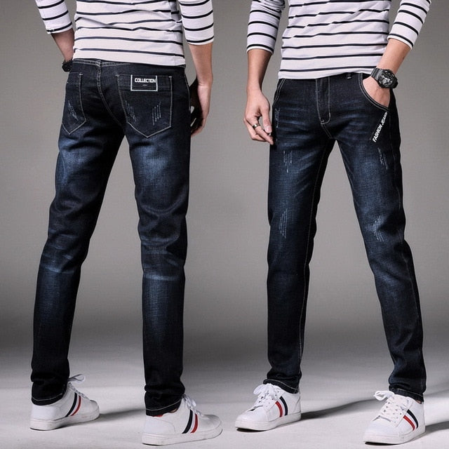 Denim Skinny Jeans Distressed Men - Emete Store