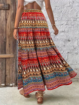 Summer printed full print skirt