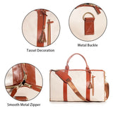 Convenient Travel Carrying Clothing Bag Large PU Leather Travel Luggage Bag Women's Fashion Travel