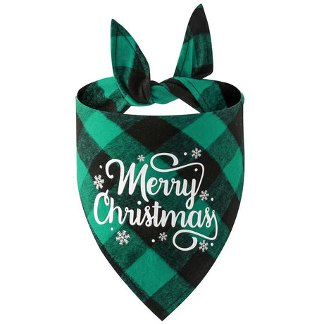 Christmas Day Border Protection Pet Small, Medium, and Large Dogs, Dogs, Cats, Teddy Triangular Towels, Water Jars - Emete store