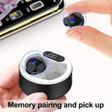 x26 Ultra Small Mini Hidden Wireless Bluetooth 5.0 Earphone Touch Control Portable Charging Case Earbuds TWS Sport Headset - Emete store