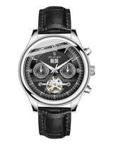SenorsSN170 Automatic Mechanical Watch Men Luxury Military Leather Wrist Watch Man Clock Fashion Chronograph Wristwatch - Emete store