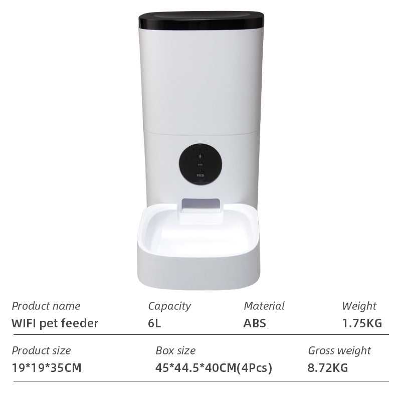 Wifi Smart APP Pet Feeder Household use Microchip Dog Automatic Pet Feeder Automatic Pet Feeder - Emete store