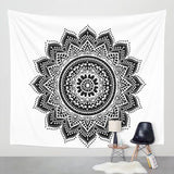 150*200cm  Mandala Tapestry Wall Hanging Witchcraft Hippie Beach Throw Rug Moon Travel Boho Bohemian Home Art Psychedelic Tapestries Decor