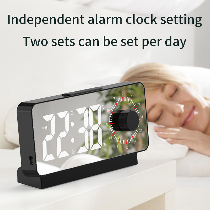Creative Dual Display Alarm Clock with Countdown & Multifunction eprolo