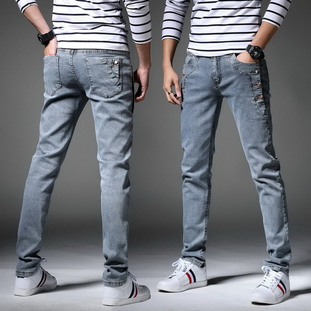 Denim Skinny Jeans Distressed Men - Emete Store