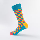 Happy Fashion Socks Personality Fashion Brand Men and Women Couples Medium High Cotton Socks