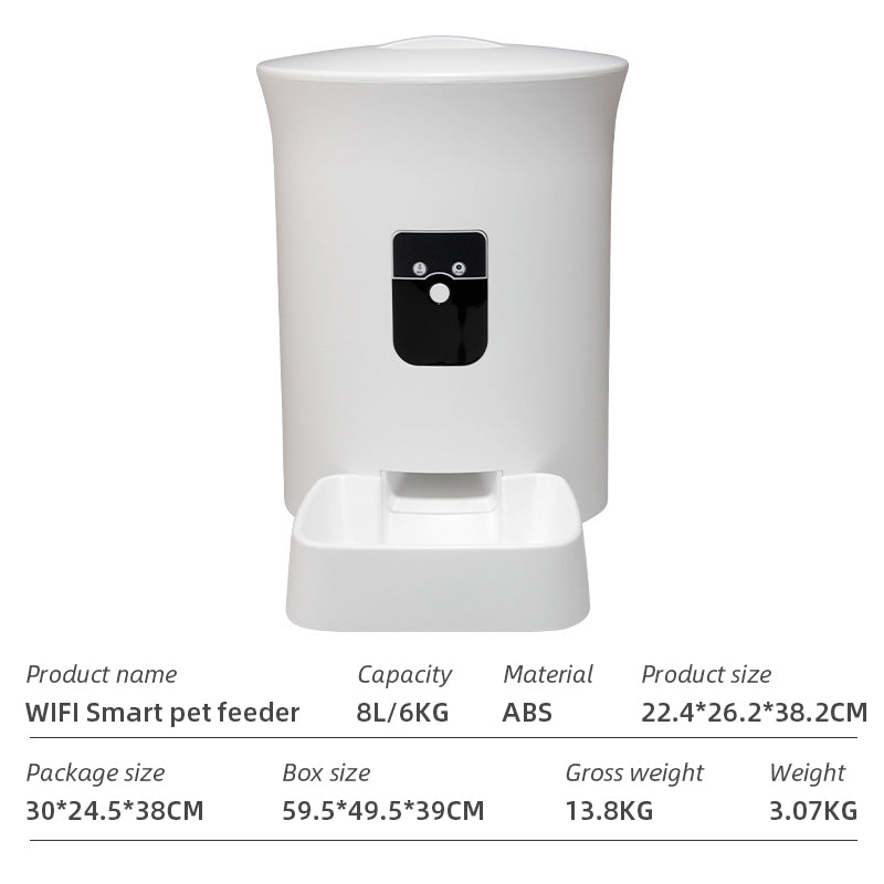 Wifi Smart APP Pet Feeder Household use Microchip Dog Automatic Pet Feeder Automatic Pet Feeder - Emete store